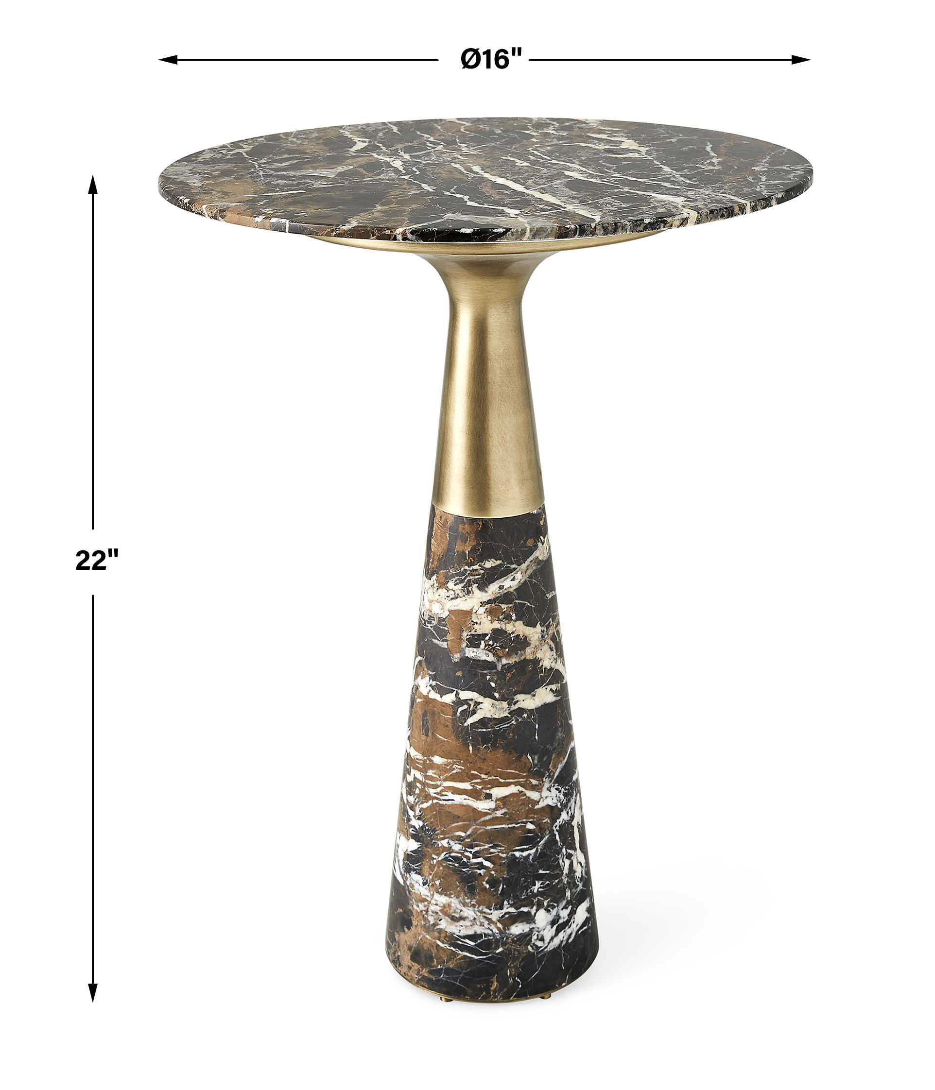 Pier Accent Table - Marble