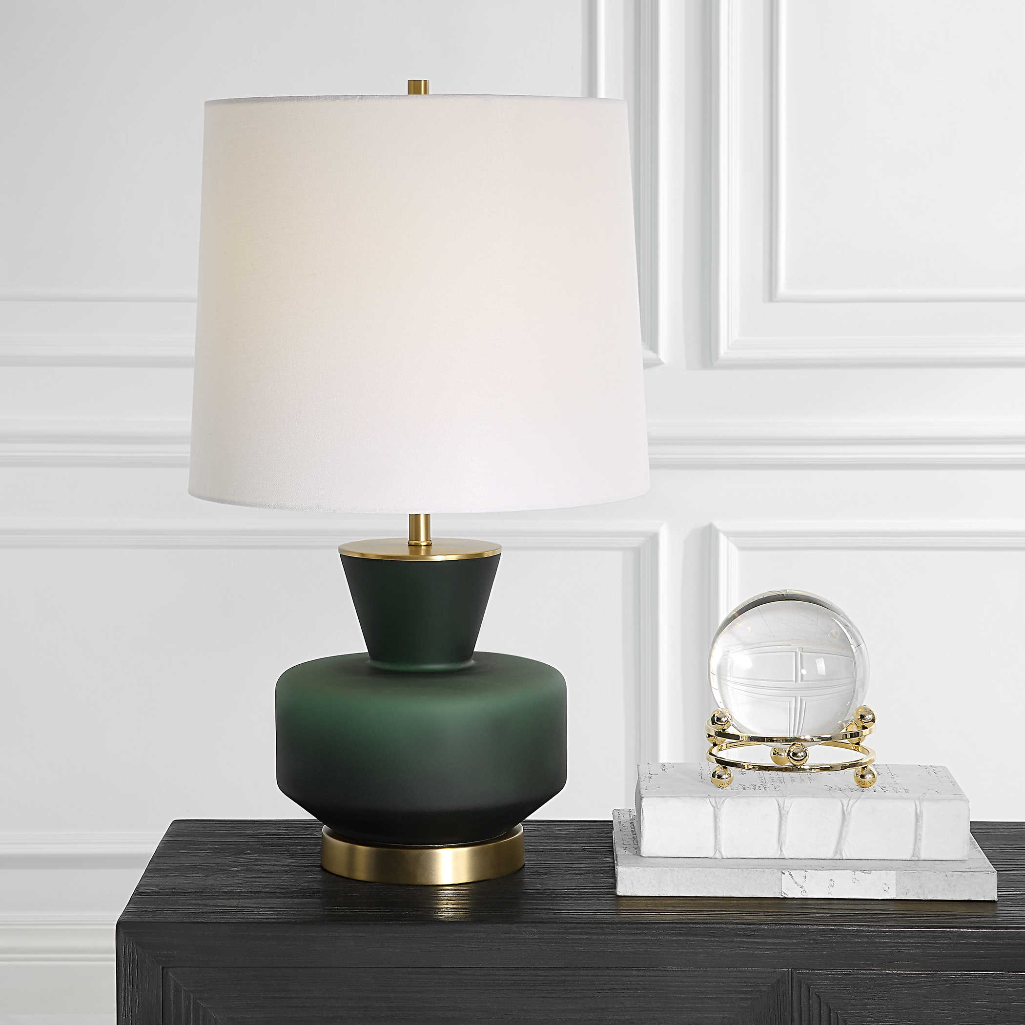 Emerald green table deals lamp