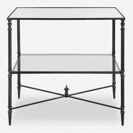 Uttermost Living Room Rora Coastal Console Table 25499 25499 - Woodstock  Furniture & Mattress