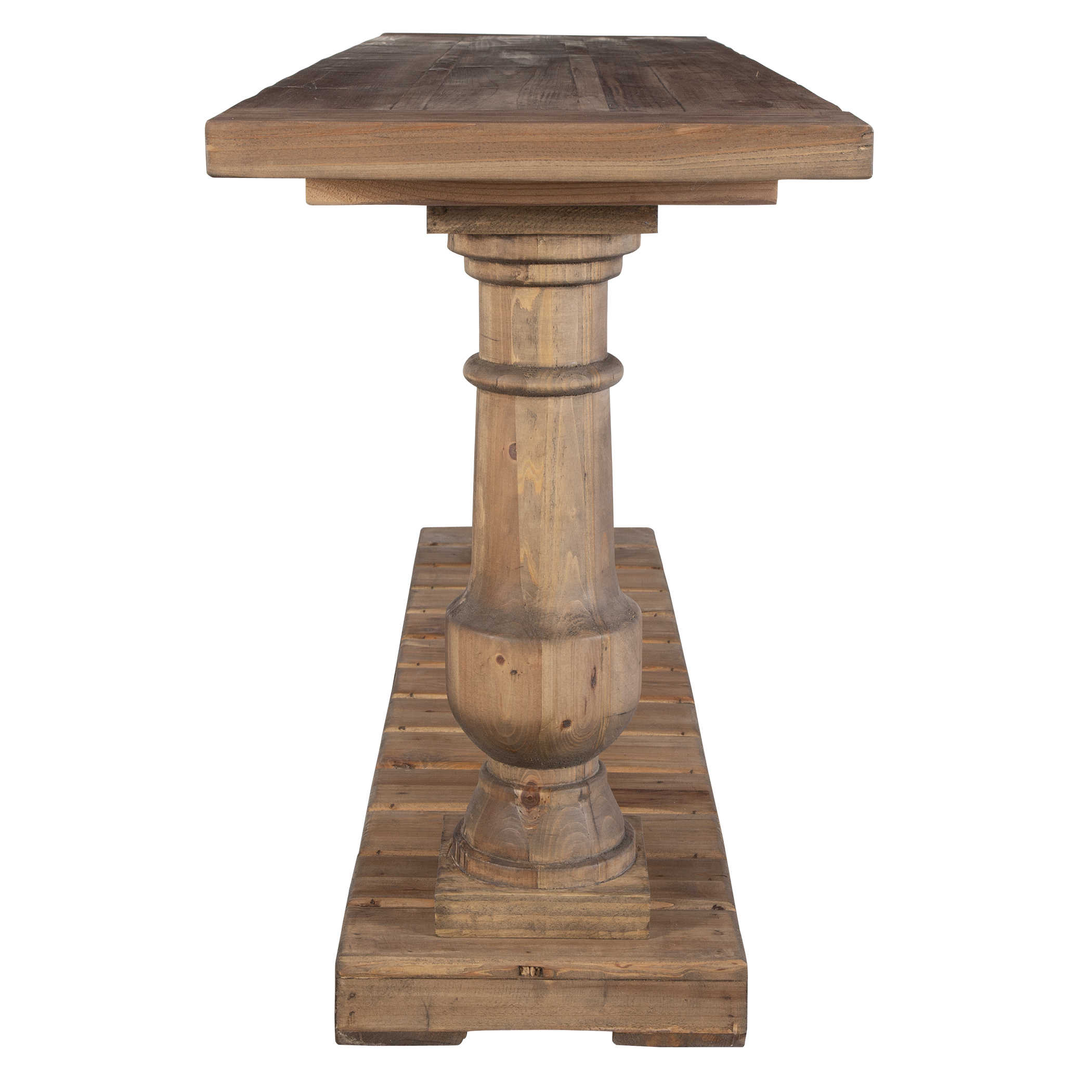 Stratford rustic wood & online metal console table