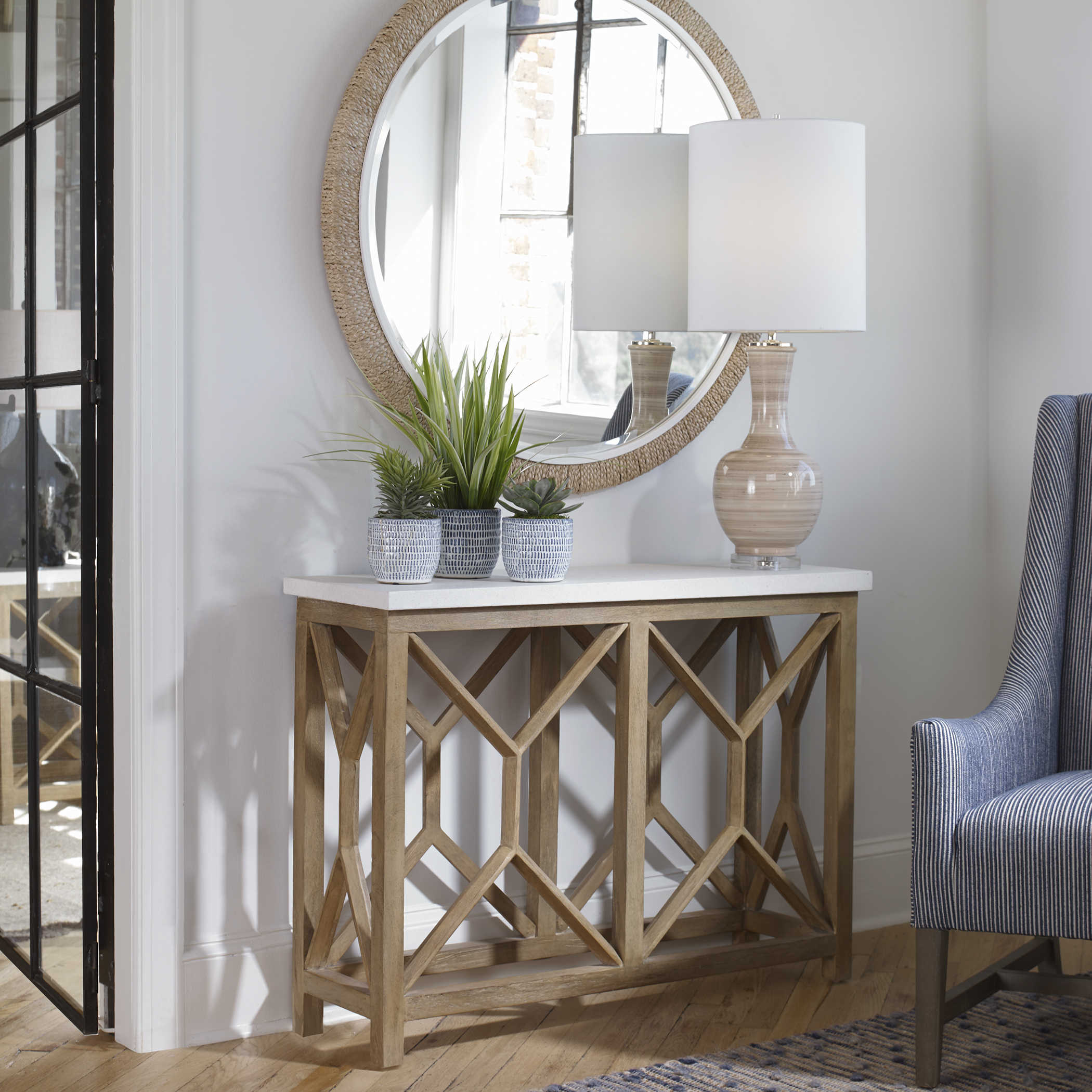 Uttermost wood deals console table