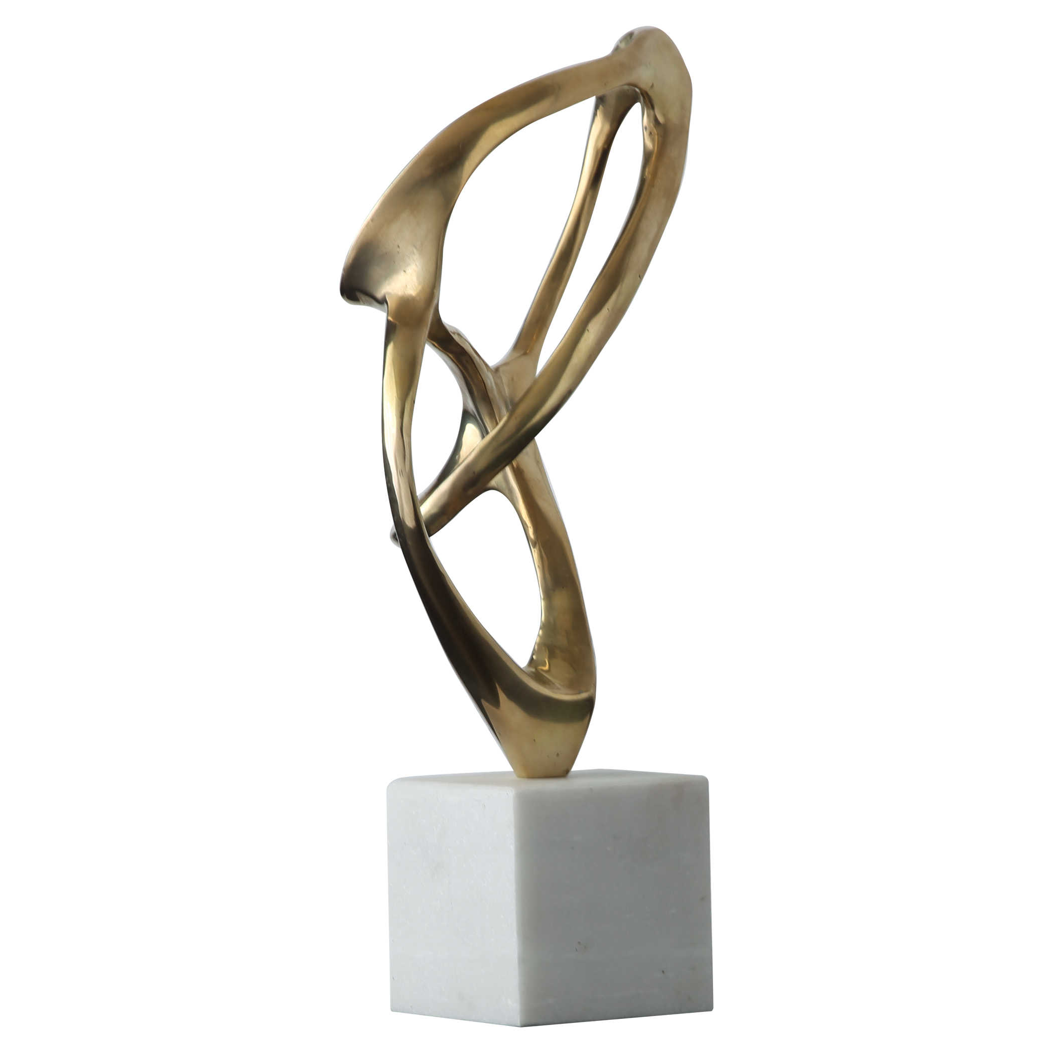 Lasso Brass Spiral Sculpture