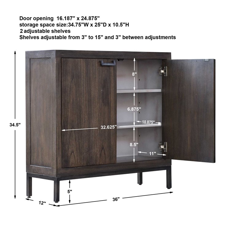 Nadie 2 Door Cabinet | Uttermost