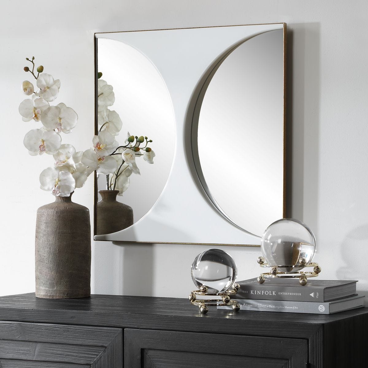 New Moon Mirrored Wall Decor view 3