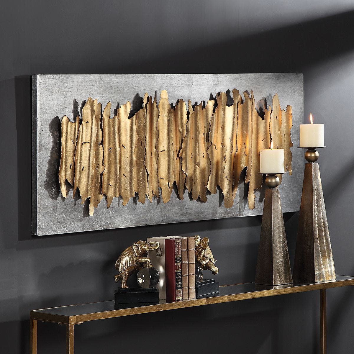 Lev Metal Wall Decor, Silver - Uttermost