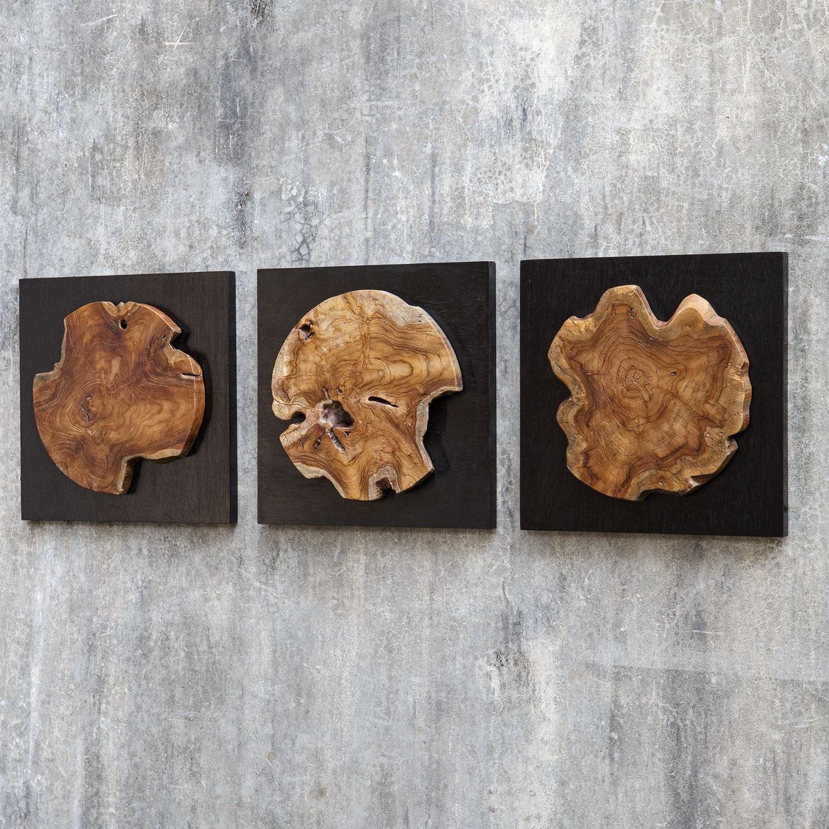 Kolini Wood Wall Decor, S/3 - Uttermost