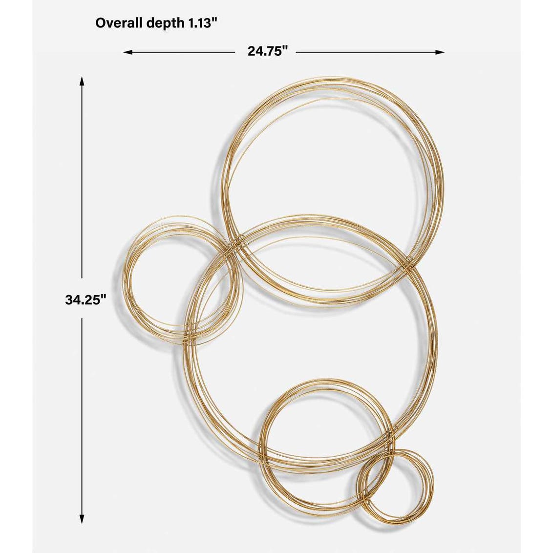 Golden Bubbles Metal Wall Decor view 14