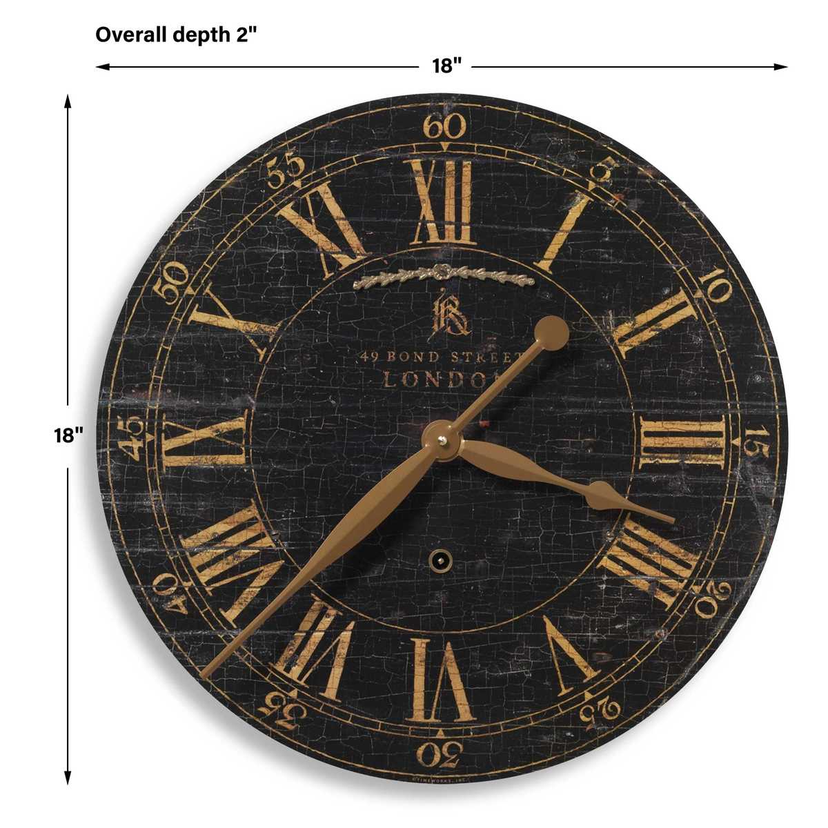 Bond Street 18" Wall Clock view 6