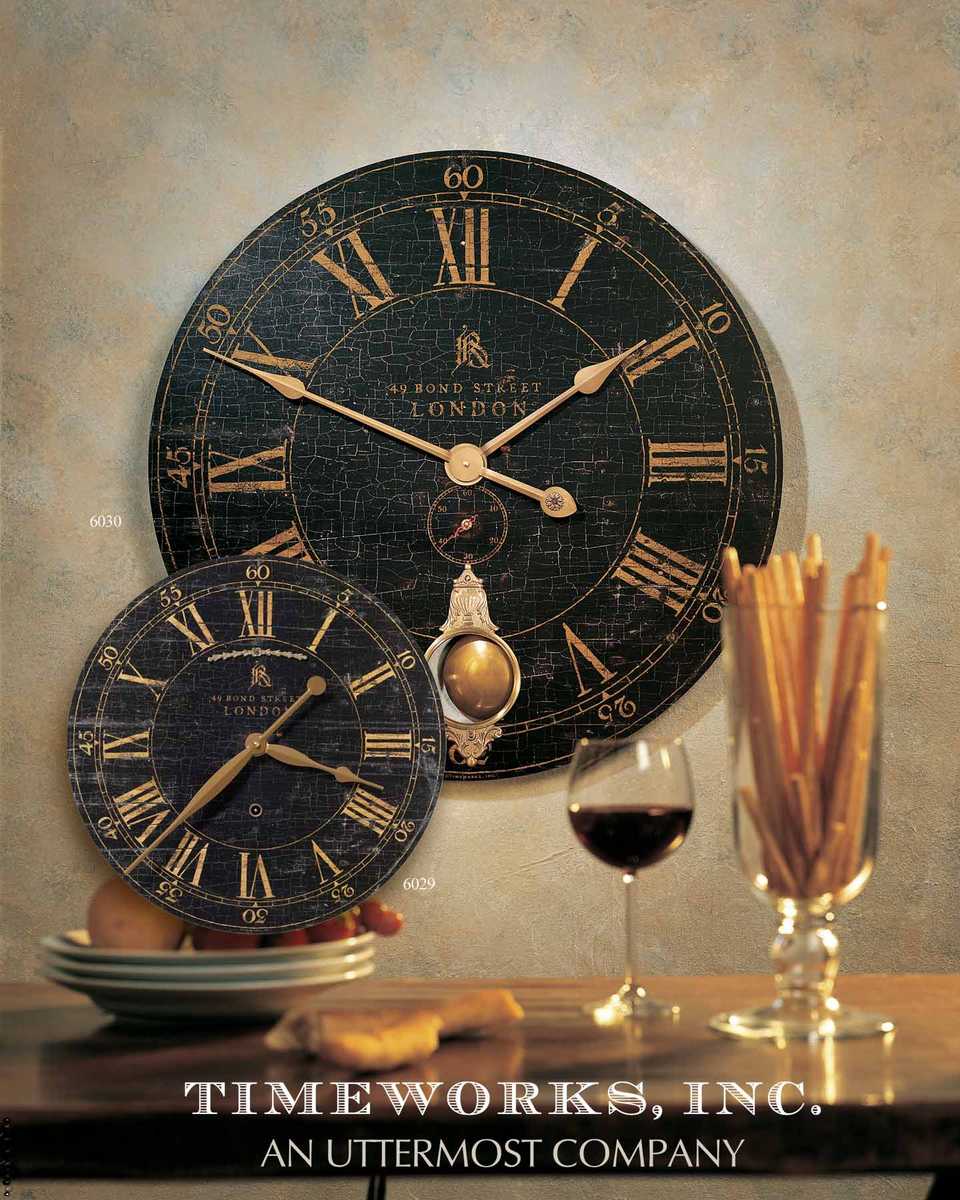 Bond Street 30" Wall Clock view 3