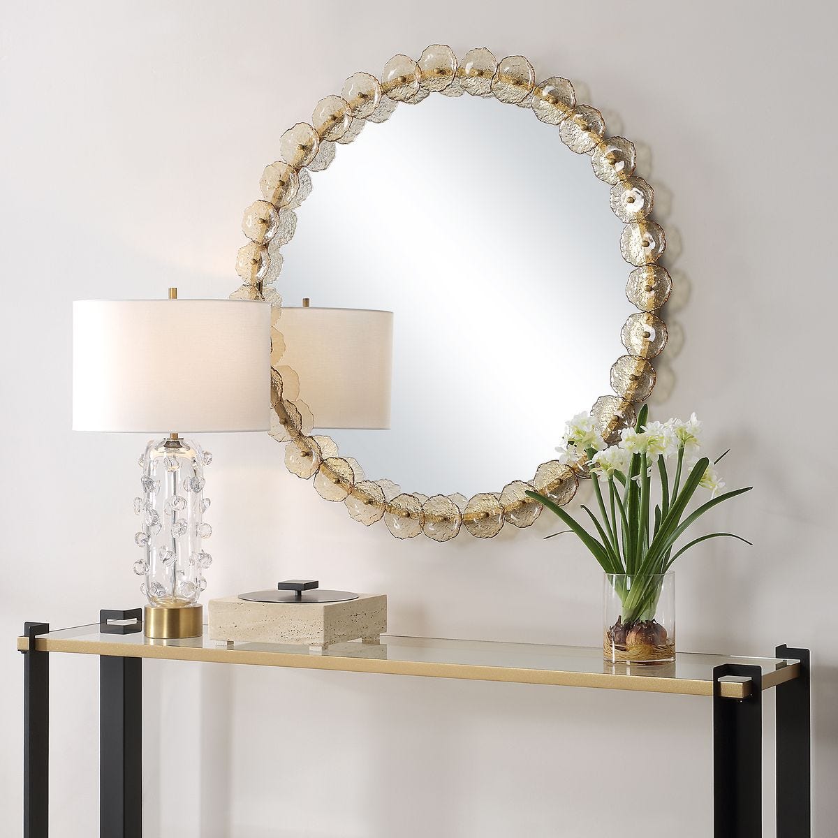 Nolina Round Mirror, 2 CARTONS view 3