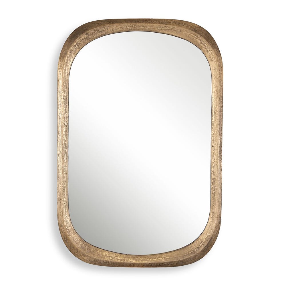 Malone Mirror, Brass view 9