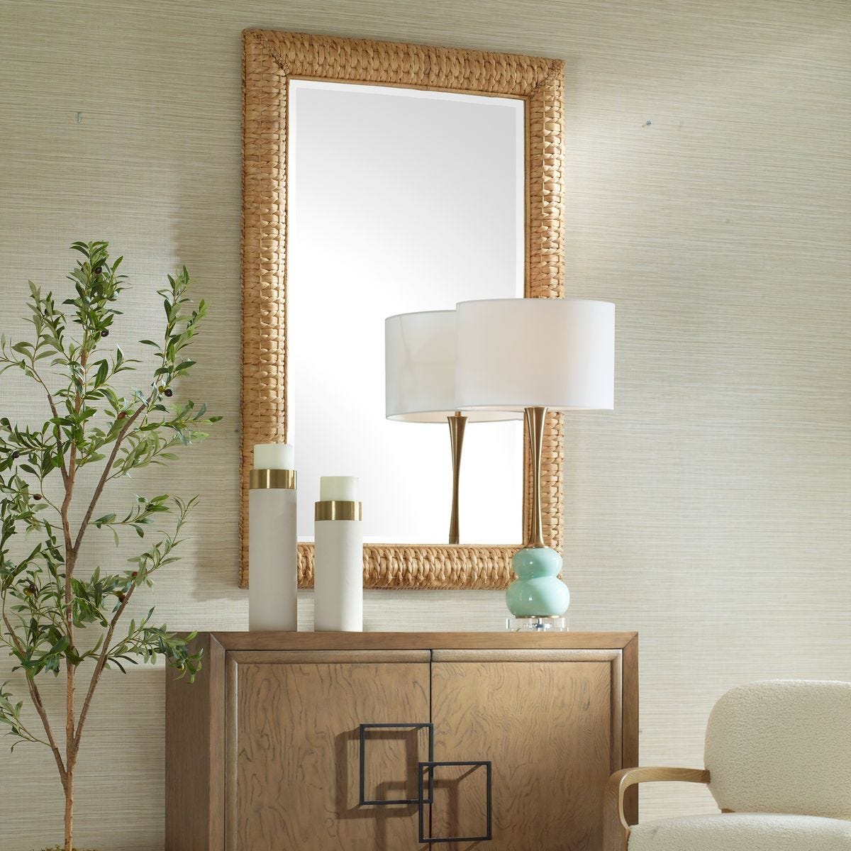 Twisted Seagrass Large Mirror - Uttermost