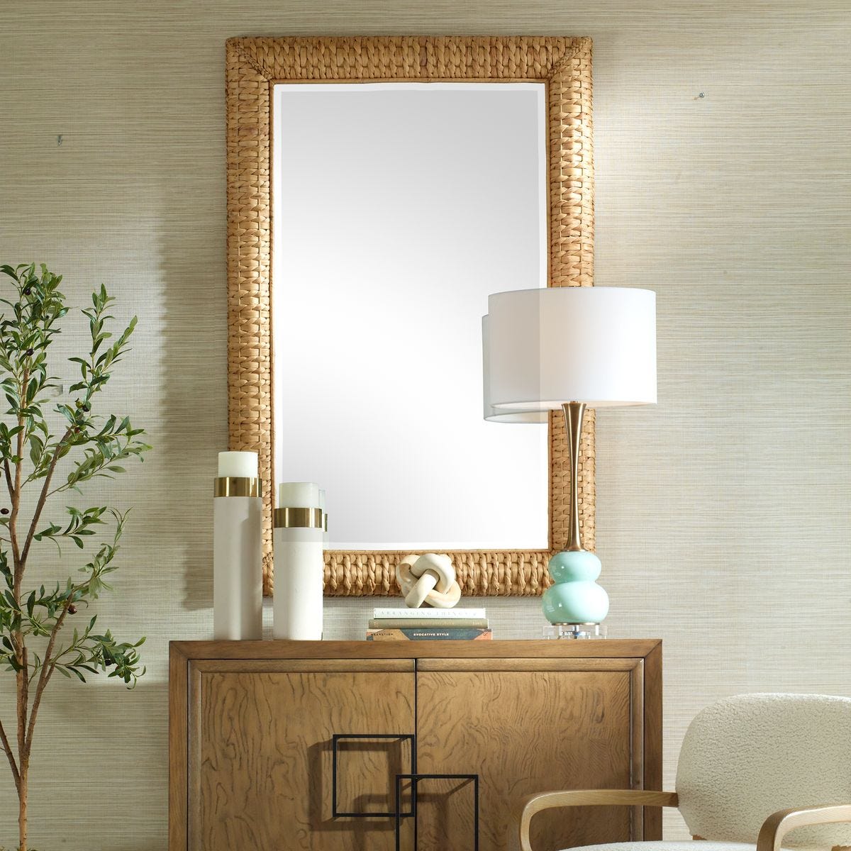 Twisted Seagrass Large Mirror - Uttermost