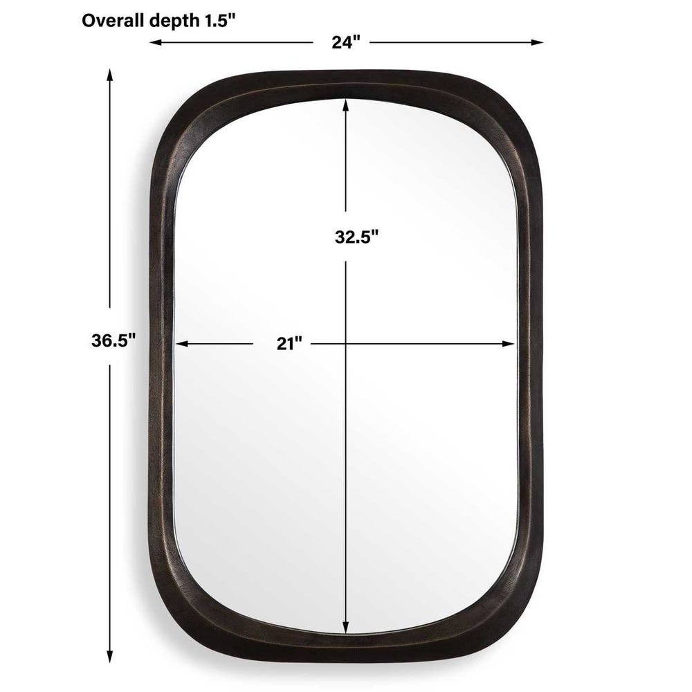 Malone Mirror, Bronze view 14