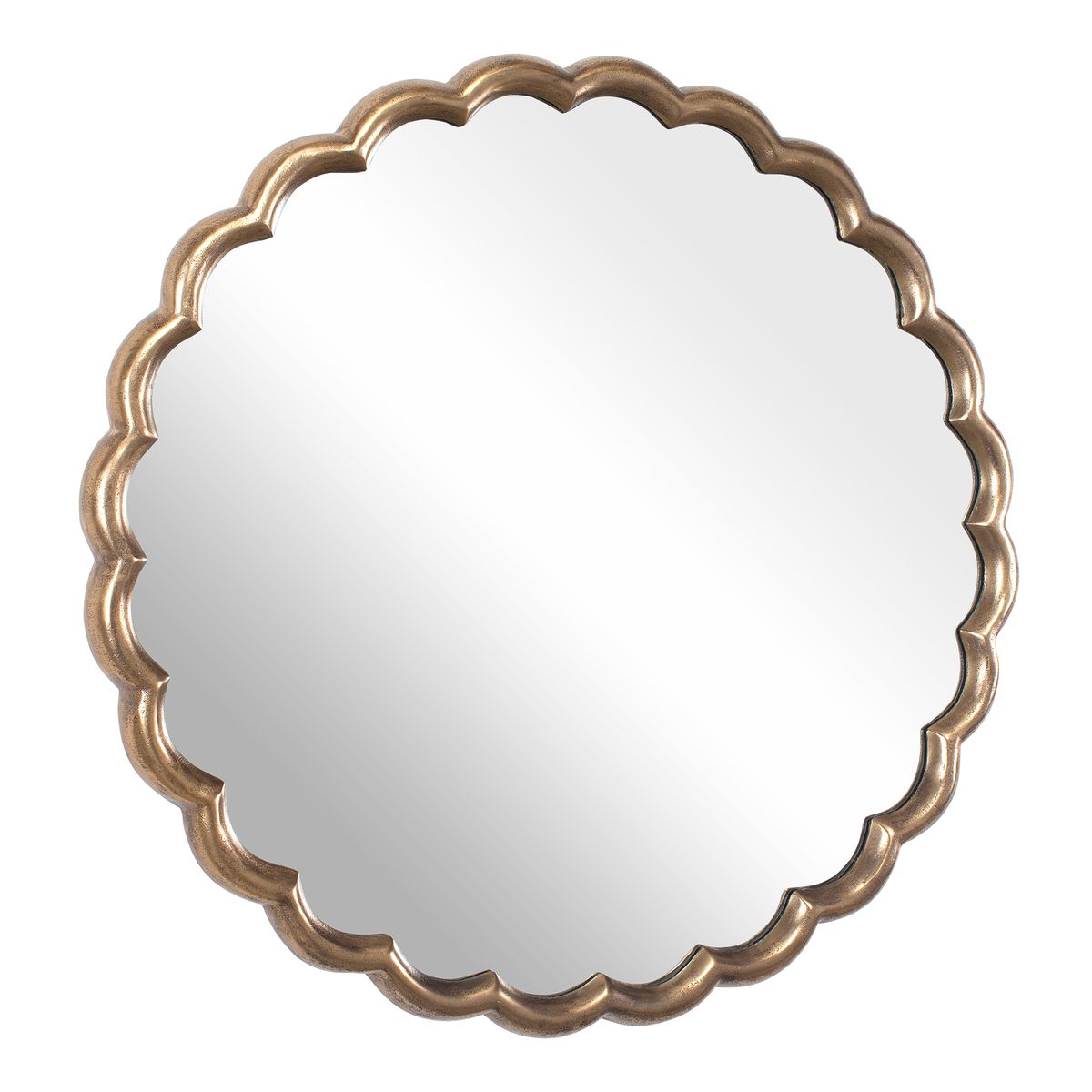 Cerrito Round Mirror, Brass view 4