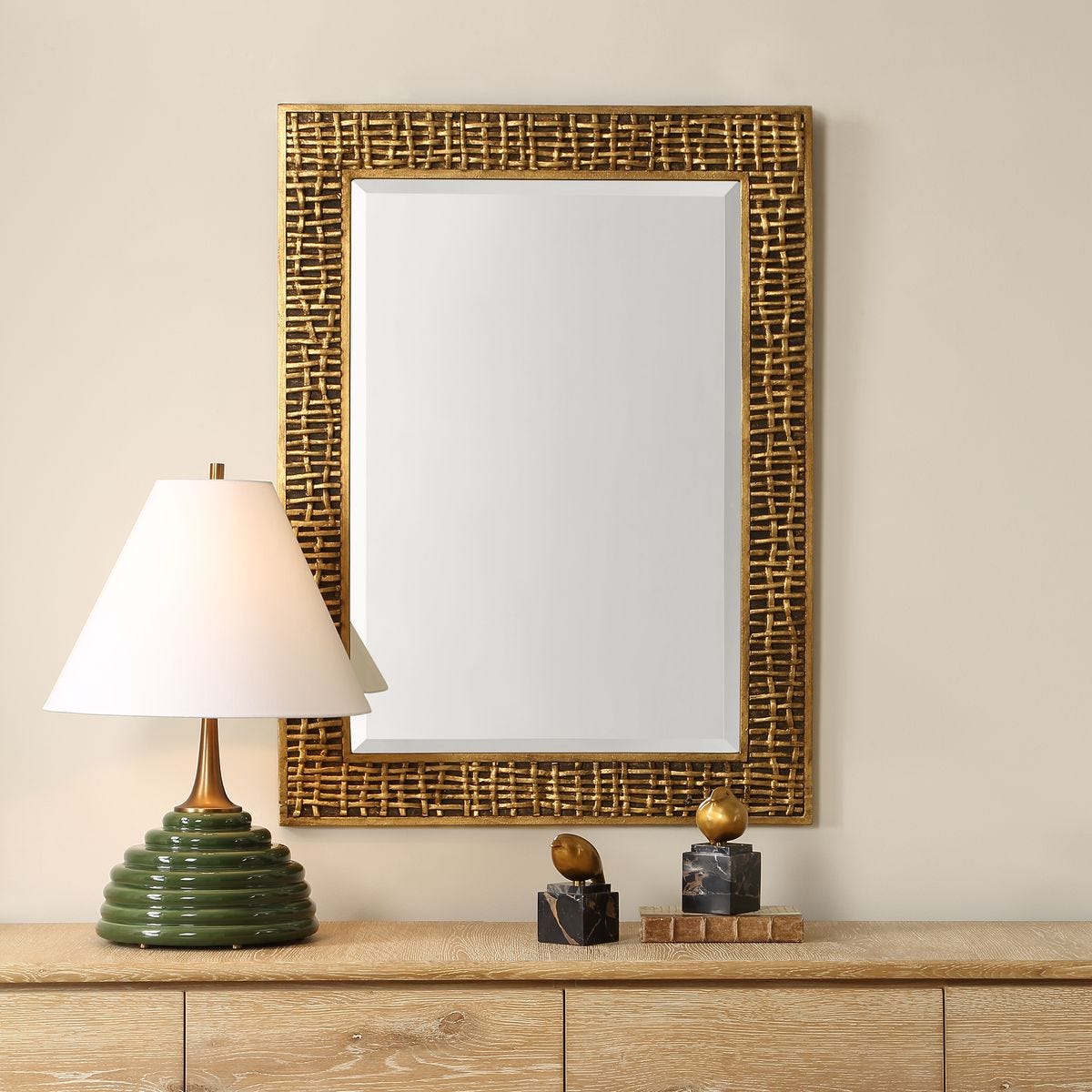 Woven In Time Mirror - Uttermost