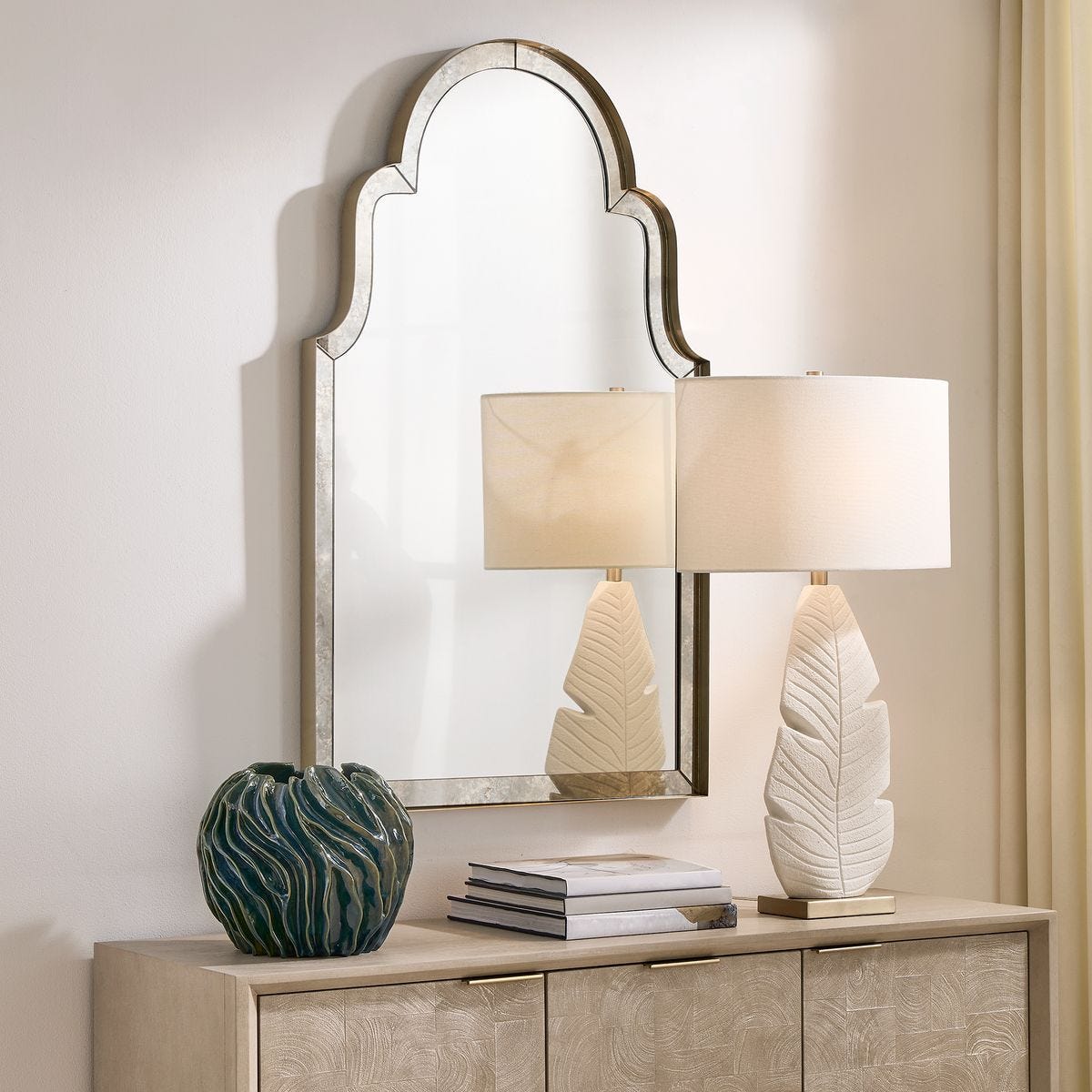 Brayden Antique Arch Mirror view 3