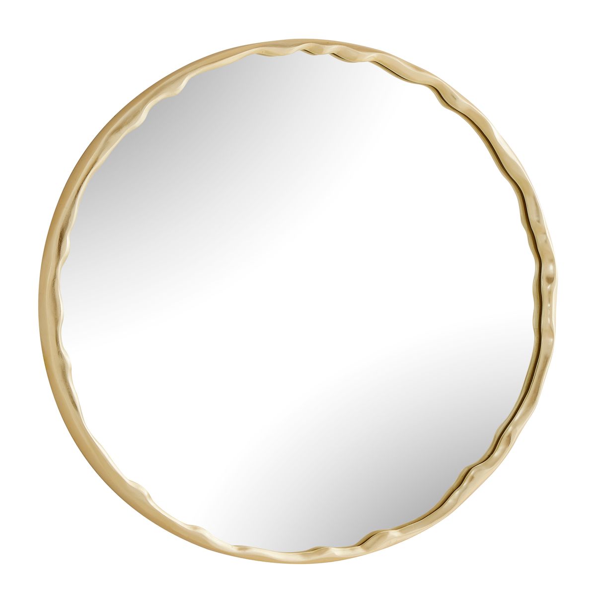 Crinkle Round Mirror view 4