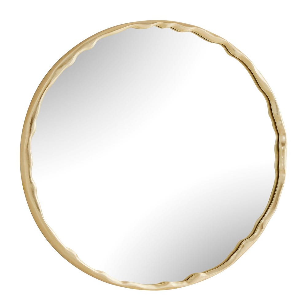 Crinkle Round Mirror view 11