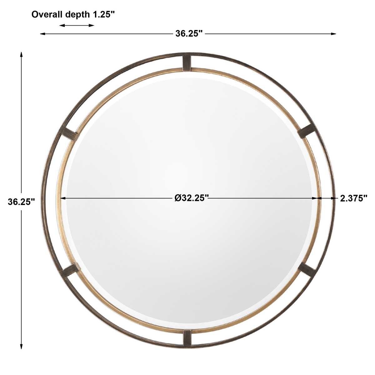 Carrizo Round Mirror - Uttermost