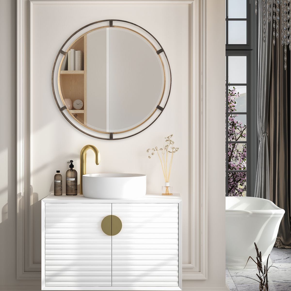 Carrizo Round Mirror - Uttermost