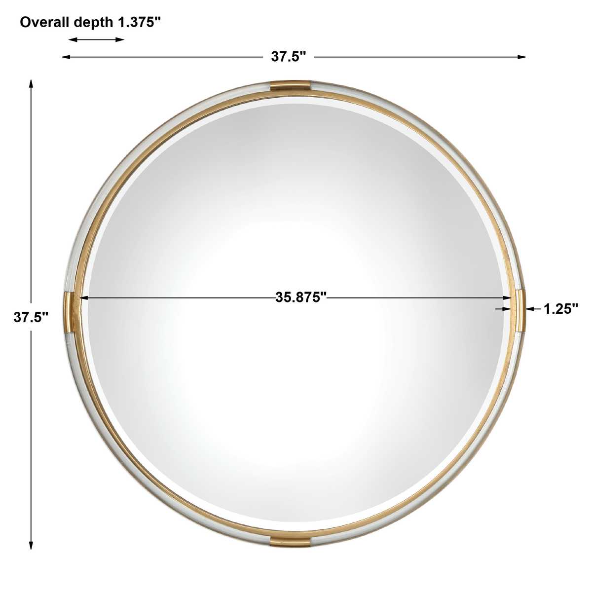 Mackai Round Mirror - Uttermost Mackai Round Mirror - Uttermost