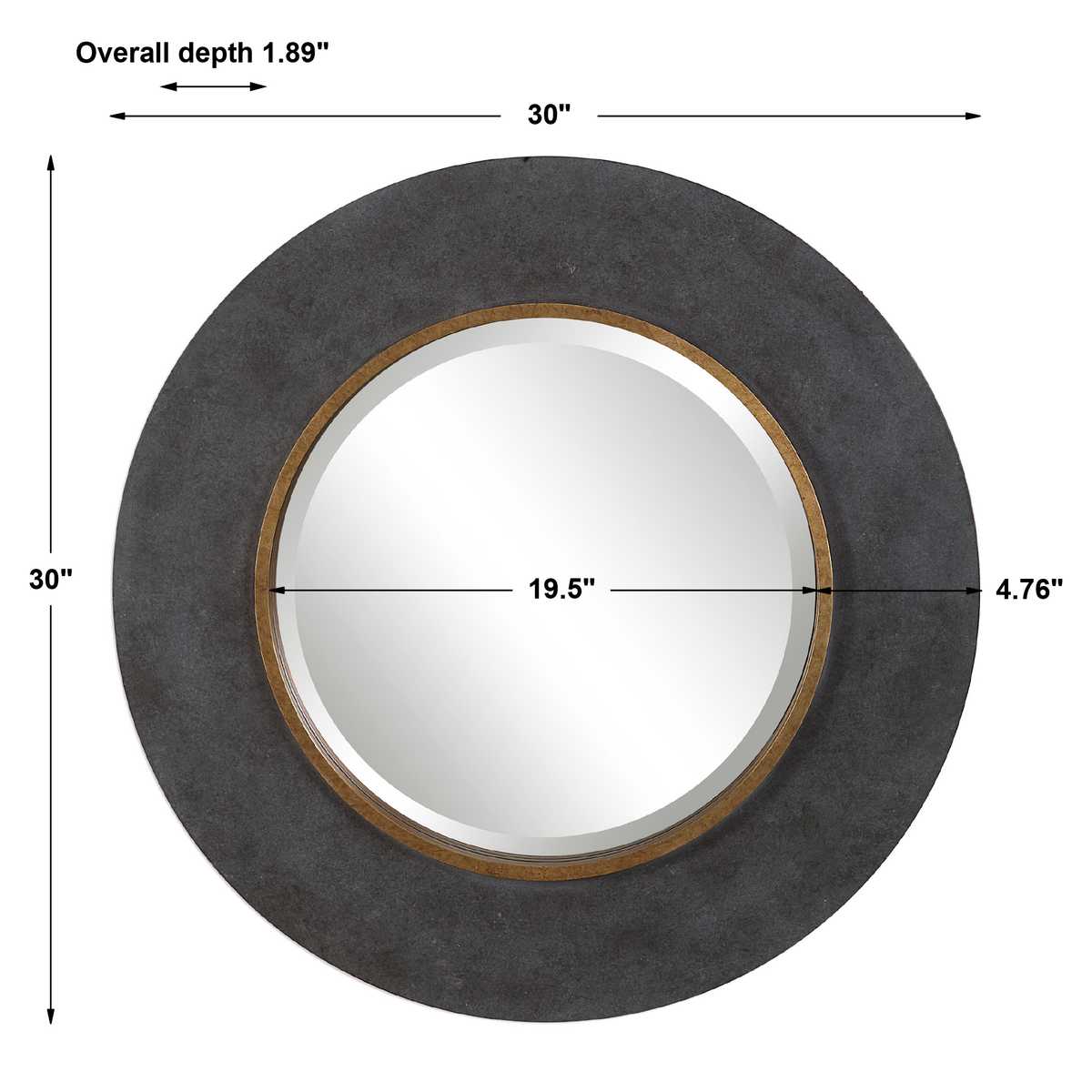 Saul Round Mirror - Uttermost