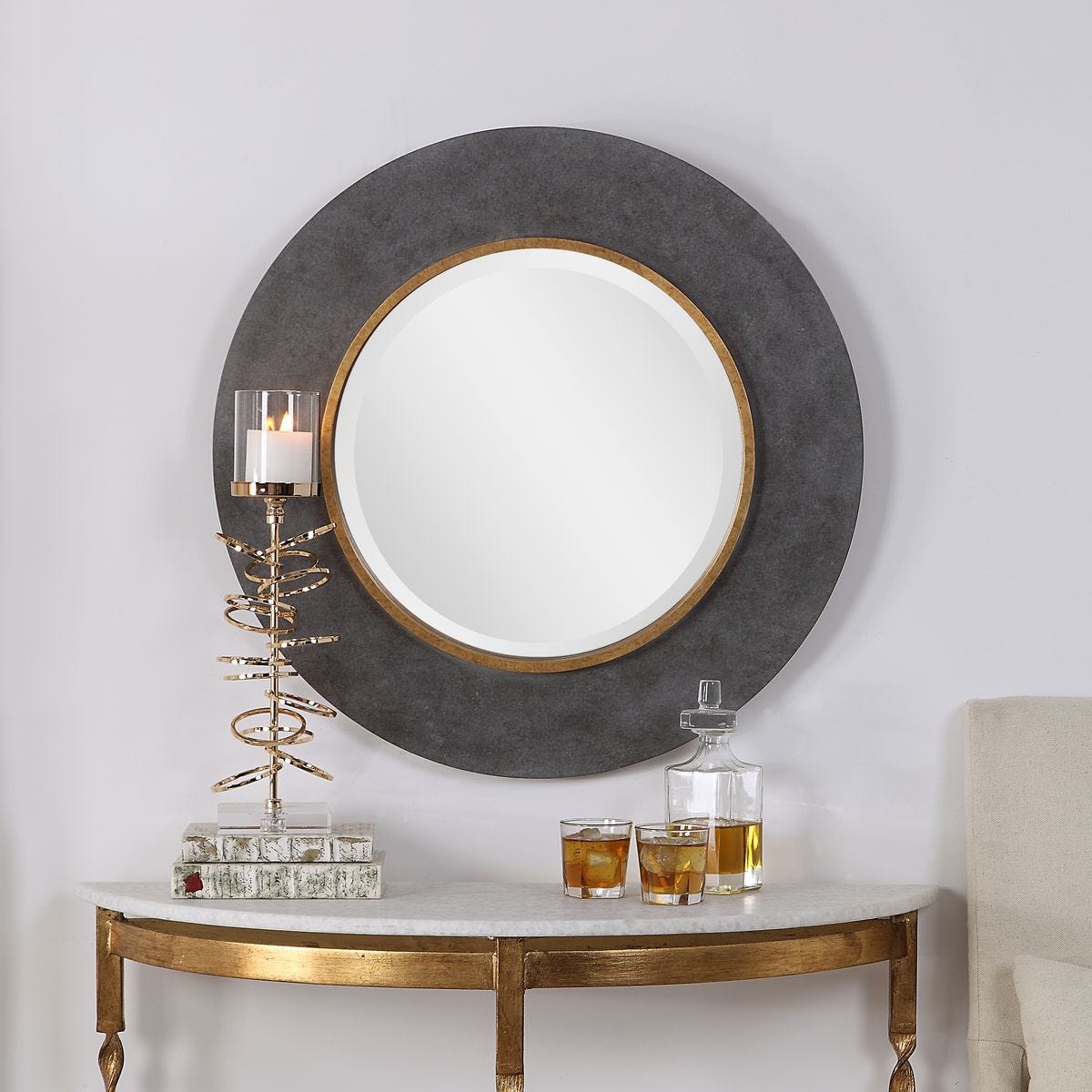 Saul Saul Round Mirror - Uttermost