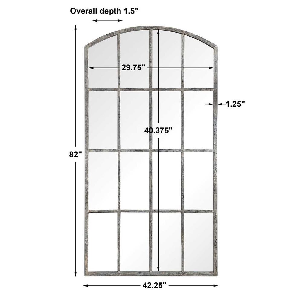 Amiel Large Arch Mirror, Ivory view 18