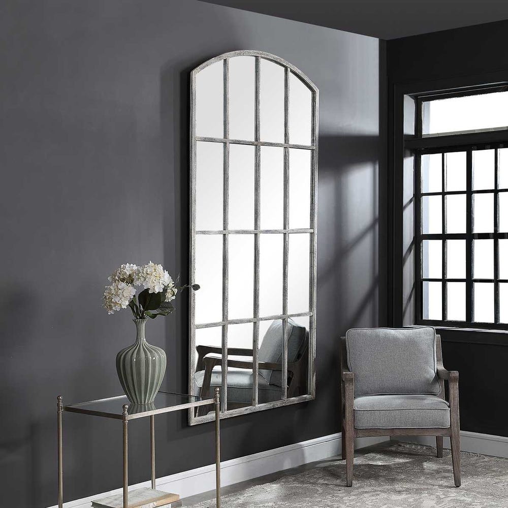 Amiel Large Arch Mirror, Ivory view 12