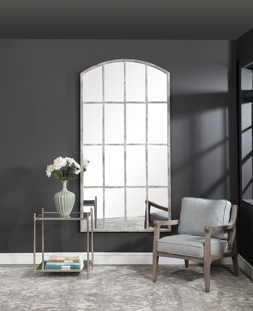 Amiel Large Arch Mirror, Ivory view 7