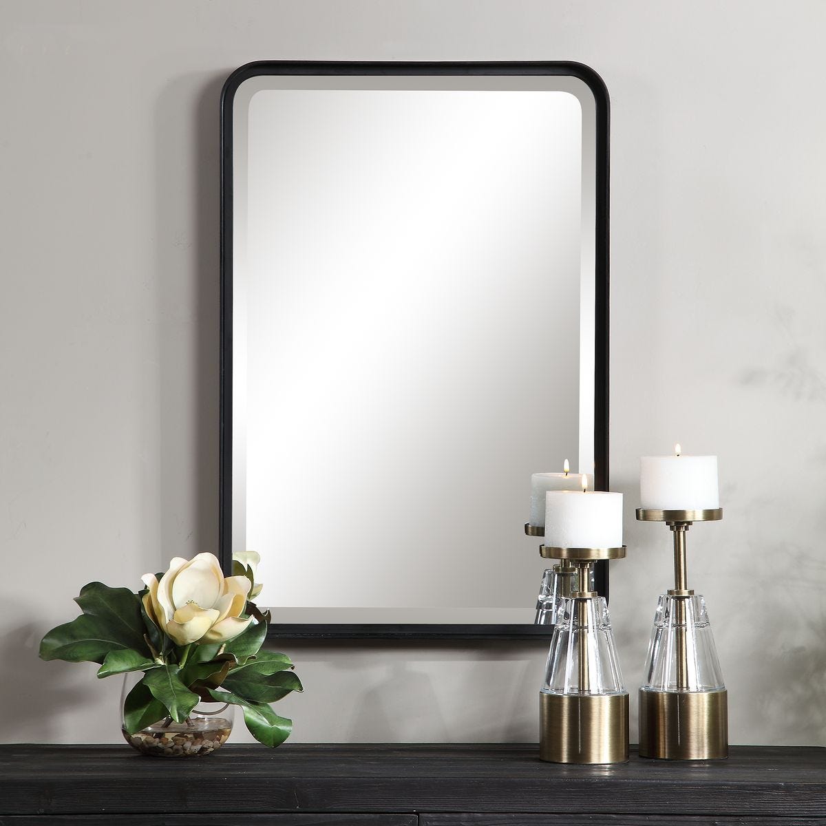 Crofton Vanity Mirror, Black view 4