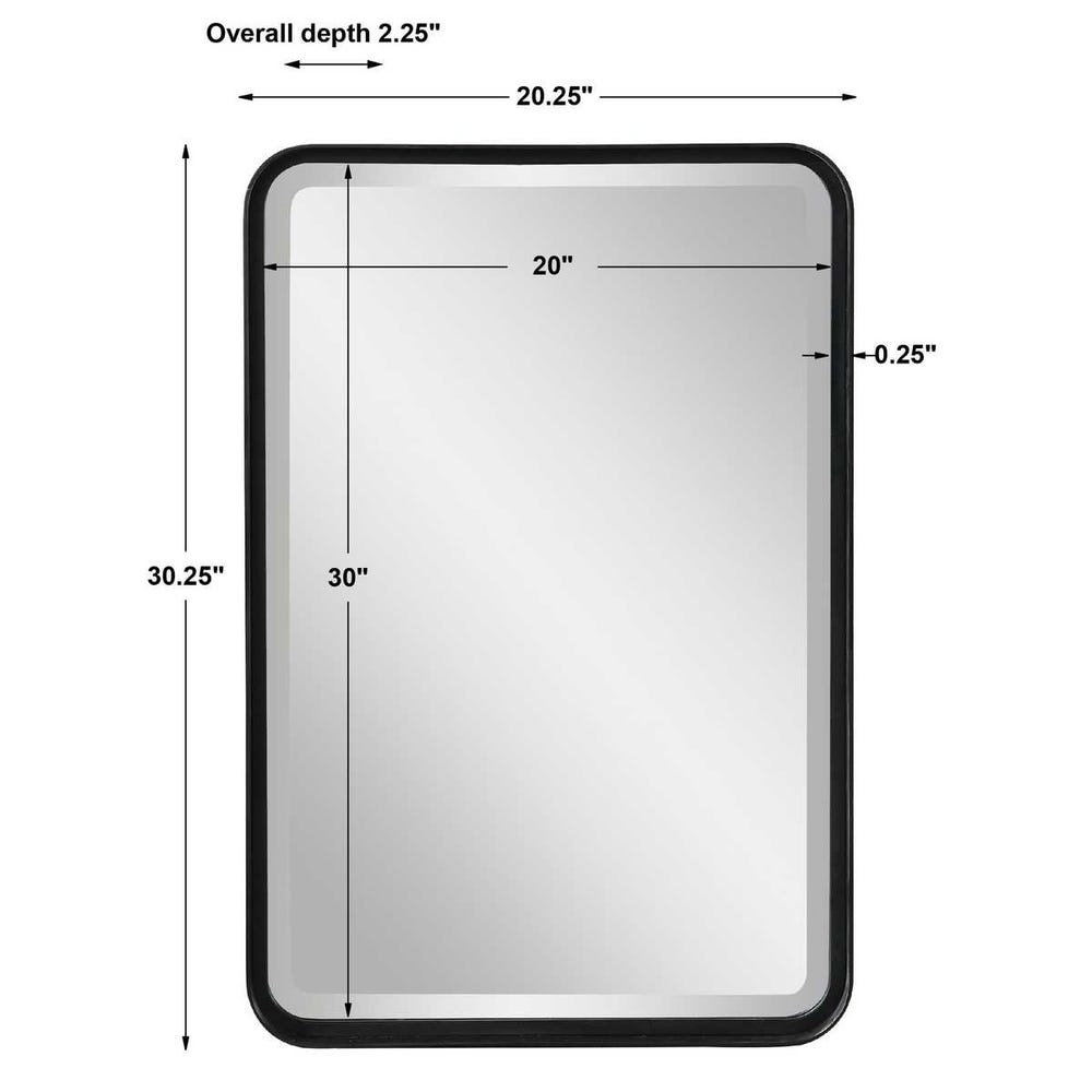 Crofton Vanity Mirror, Black view 18