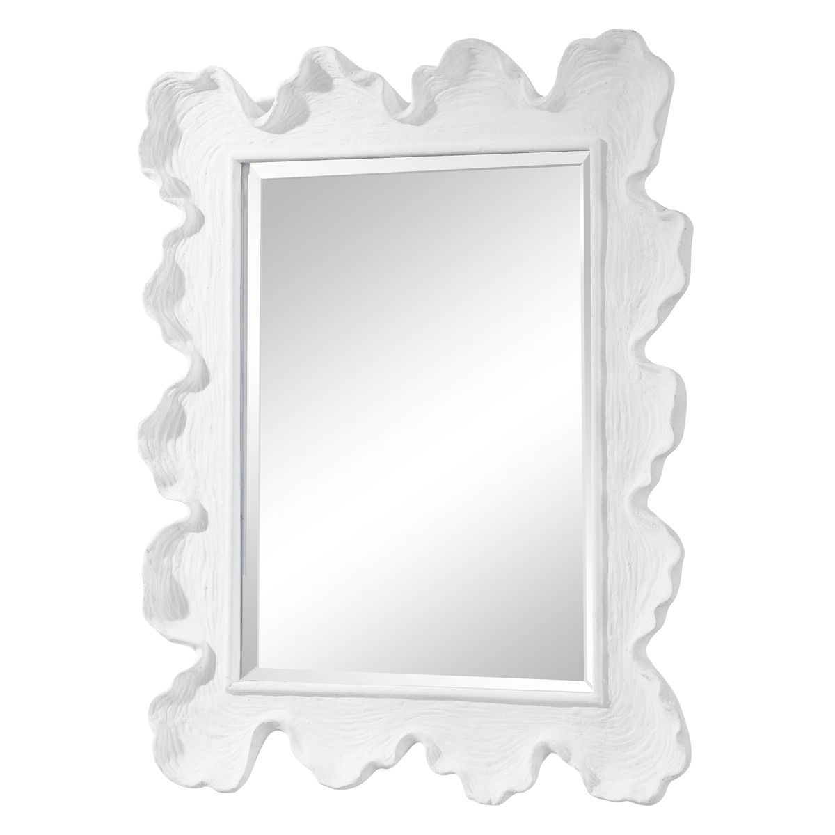 Sea Coral Mirror, White - Uttermost