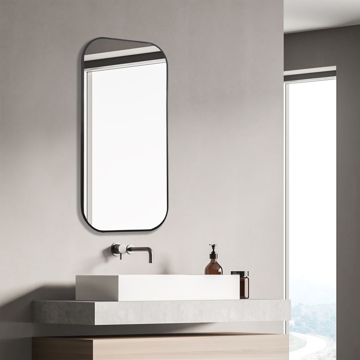 Taft Mirror, Black view 6