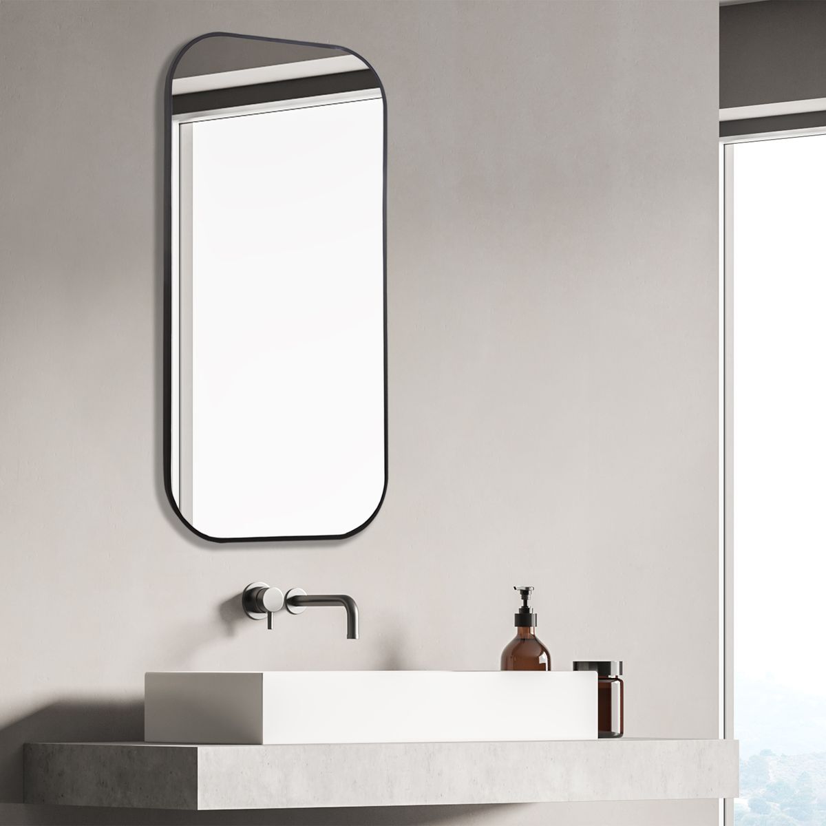 Taft Mirror, Black view 3