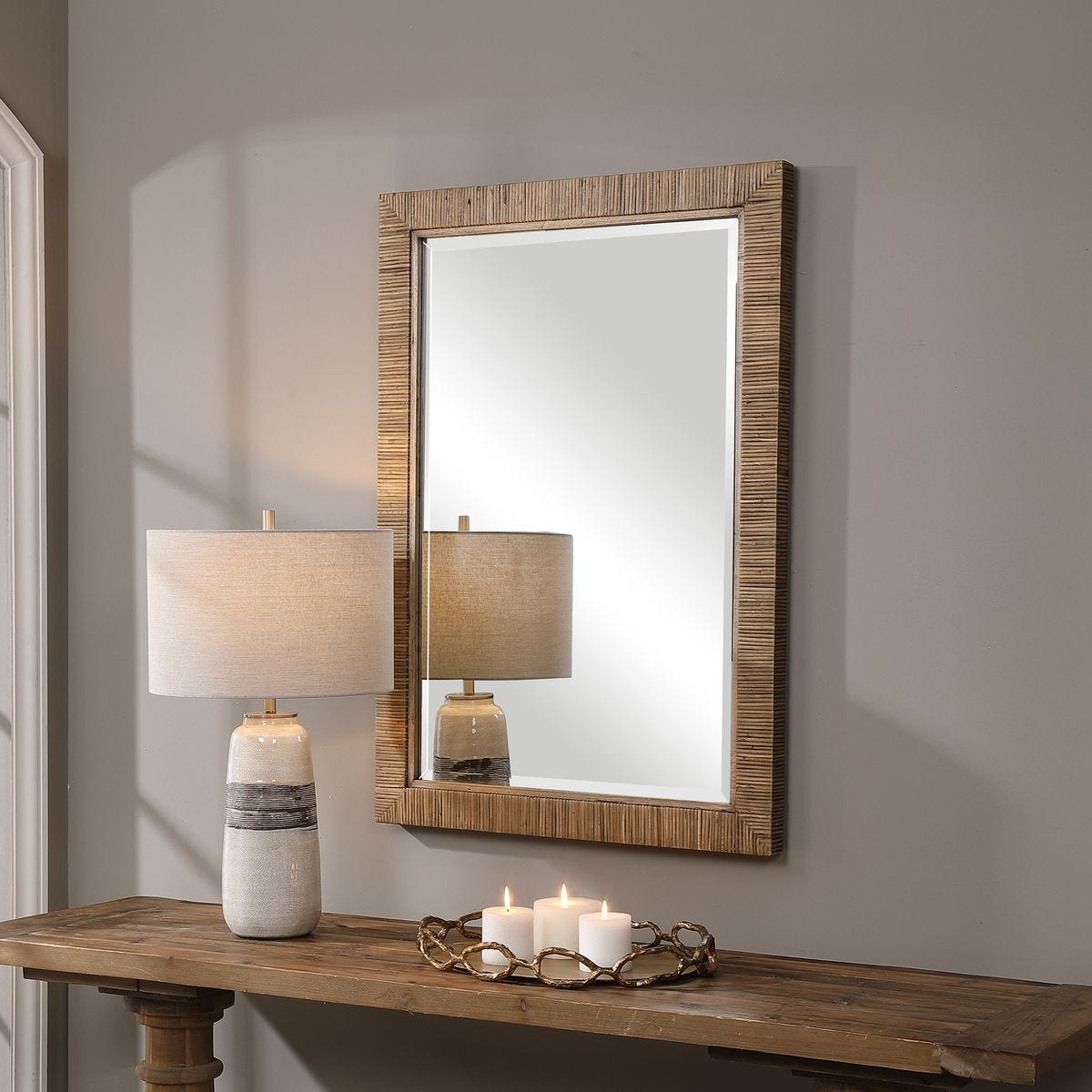 Cape Mirror, Natural - Uttermost Cape Mirror, Natural - Uttermost