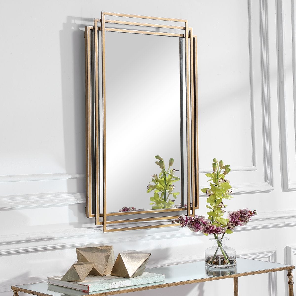 Amherst Mirror, Gold - Uttermost
