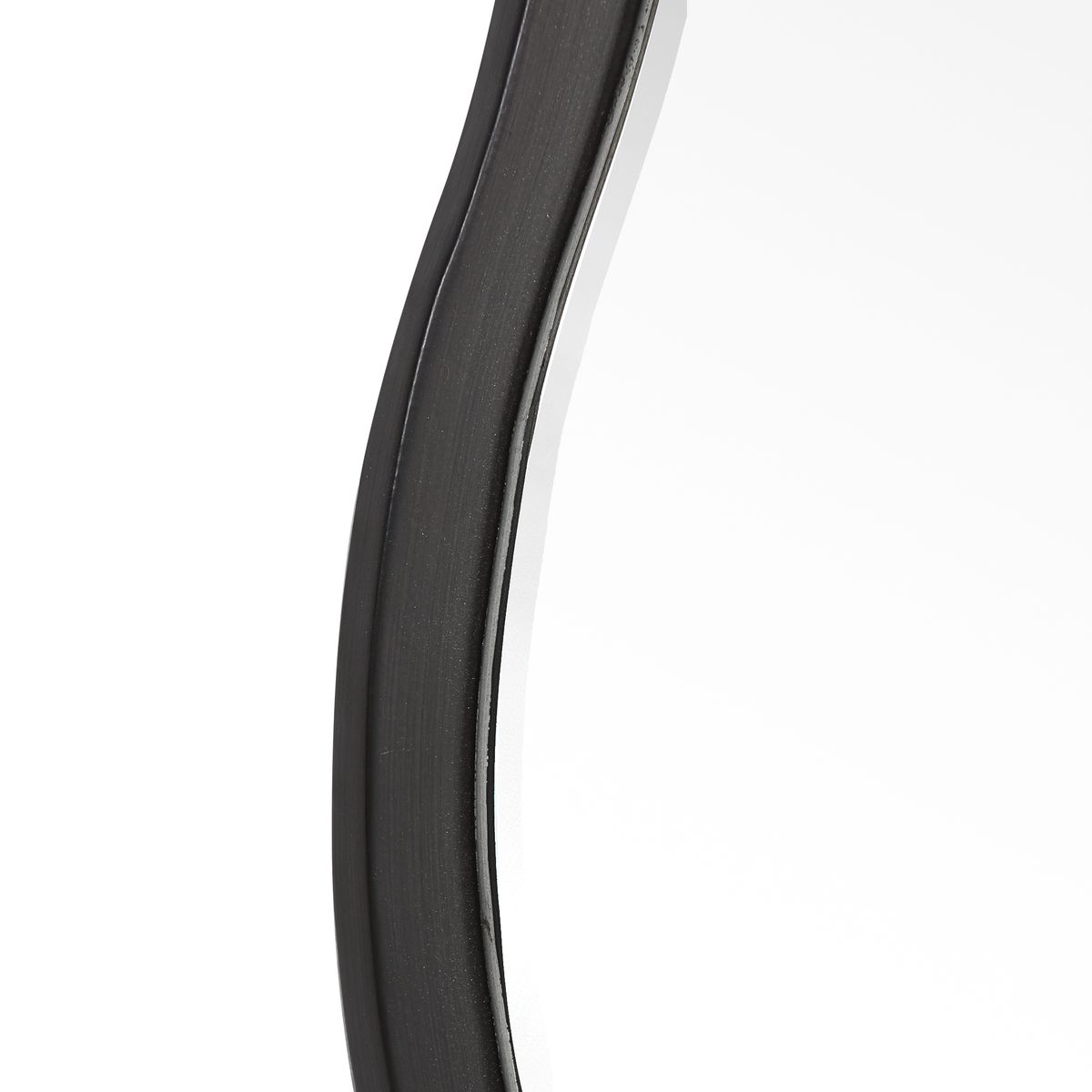 Aneta Round Mirror, Black view 3