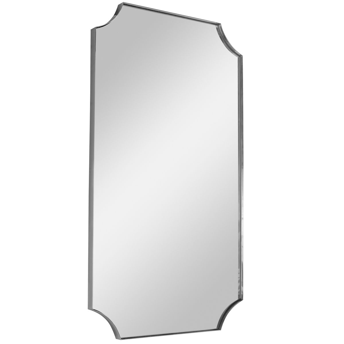 Lennox Mirror, Nickel view 5