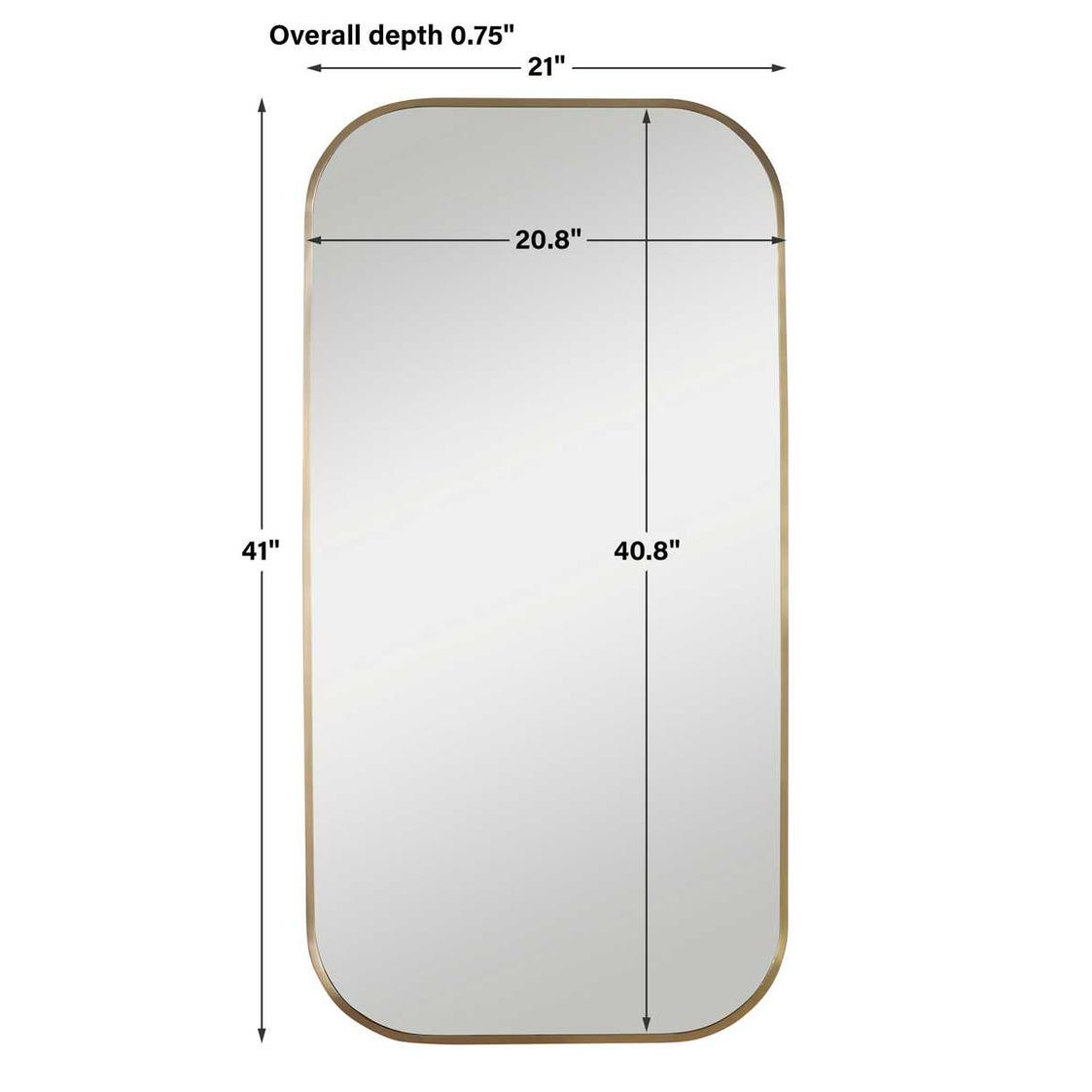 Taft Mirror, Brass view 14