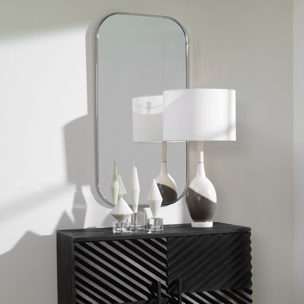 Taft Mirror, Polished Nickel view 3