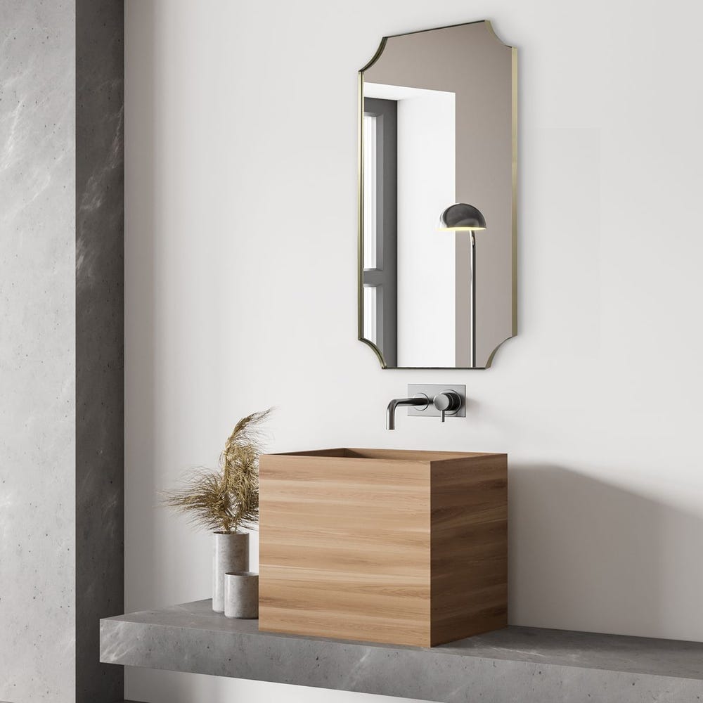 Lennox Mirror, Brass view 14