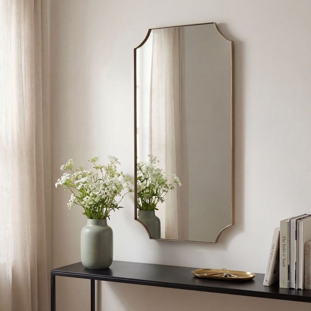 Lennox Mirror, Brass