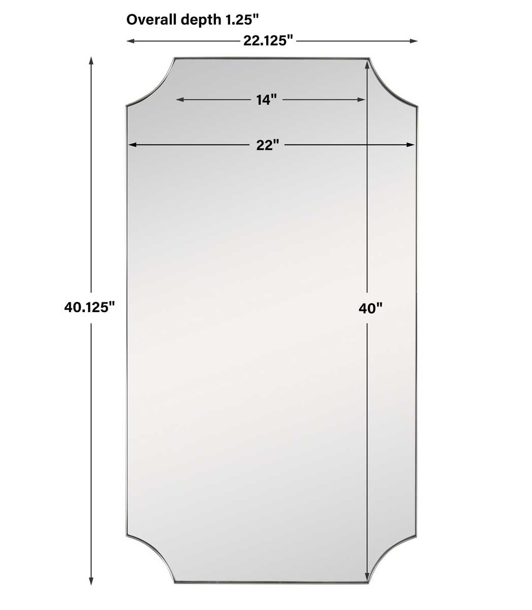Lennox Mirror, Brass view 9