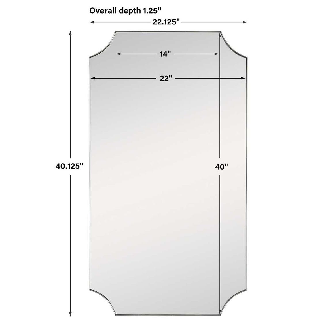 Lennox Mirror, Brass view 18
