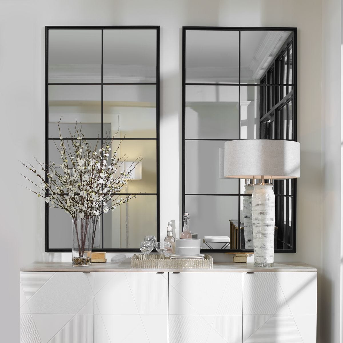 アンジー@プロフ　美品　UTTERMOST社製　大型鏡 Rousseau Mirror - Uttermost