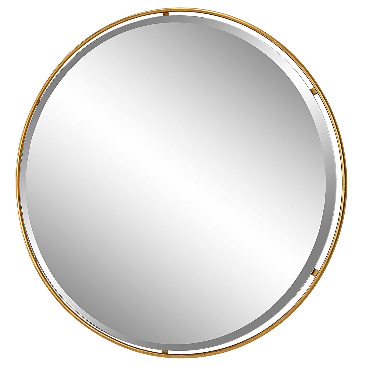 Canillo Round Mirror, Gold view 3