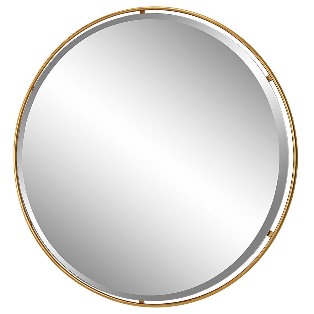 Canillo Round Mirror, Gold view 9