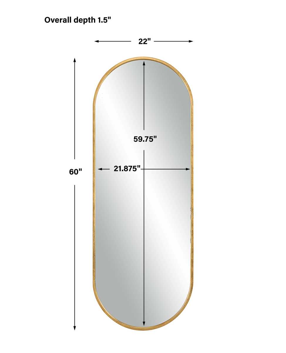 Varina Tall Mirror, Gold - Uttermost